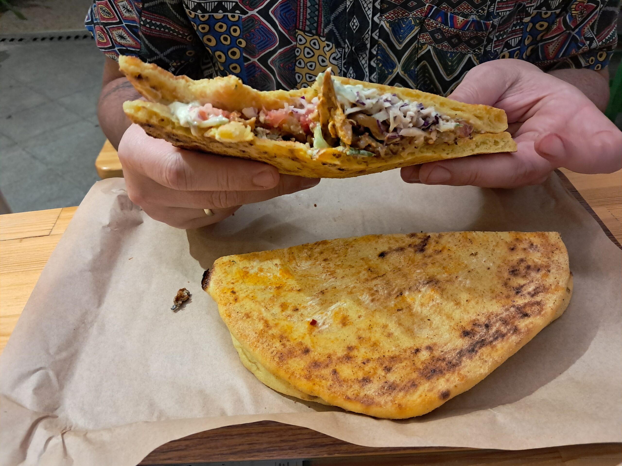 Vegan souvlaki from Rhino Vegan Beat Athens