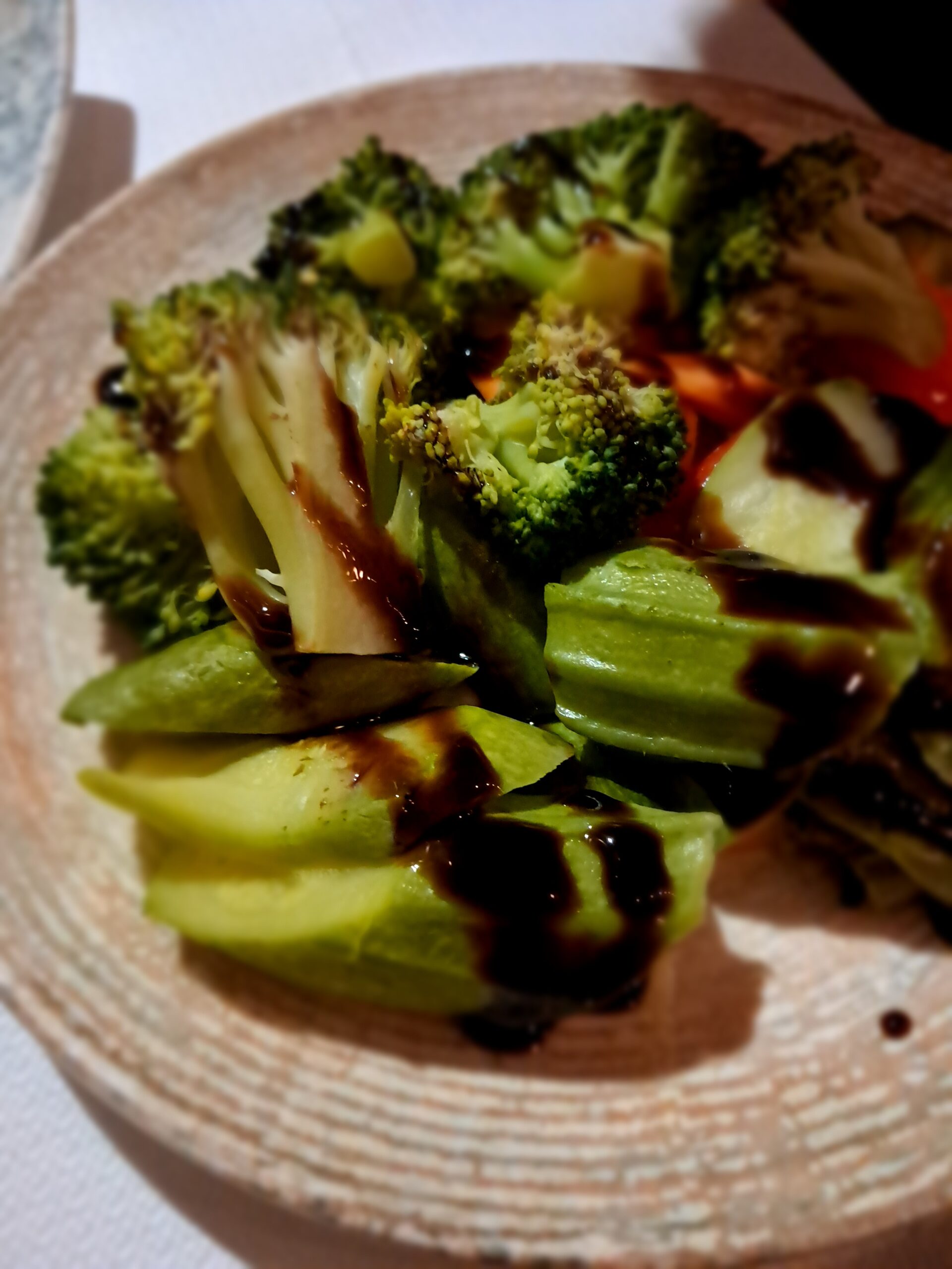 Vegan vegetable dish at a restaurant near Imerovigli Santorini