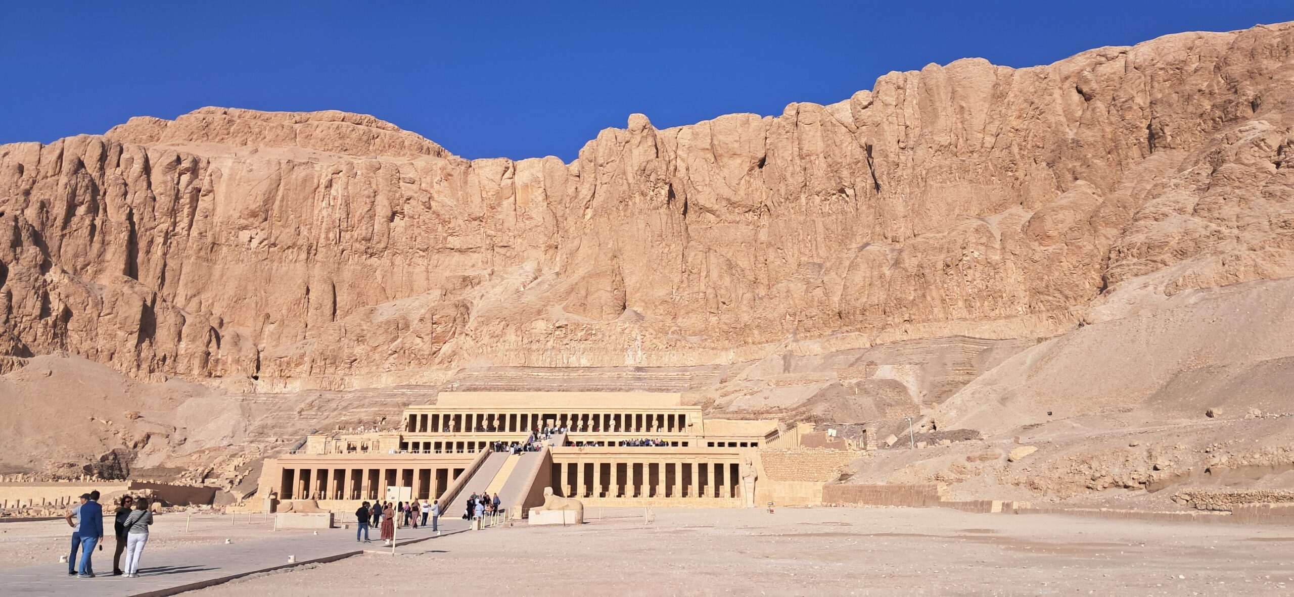 Hatshepsut temple against the cliffs near Luxor