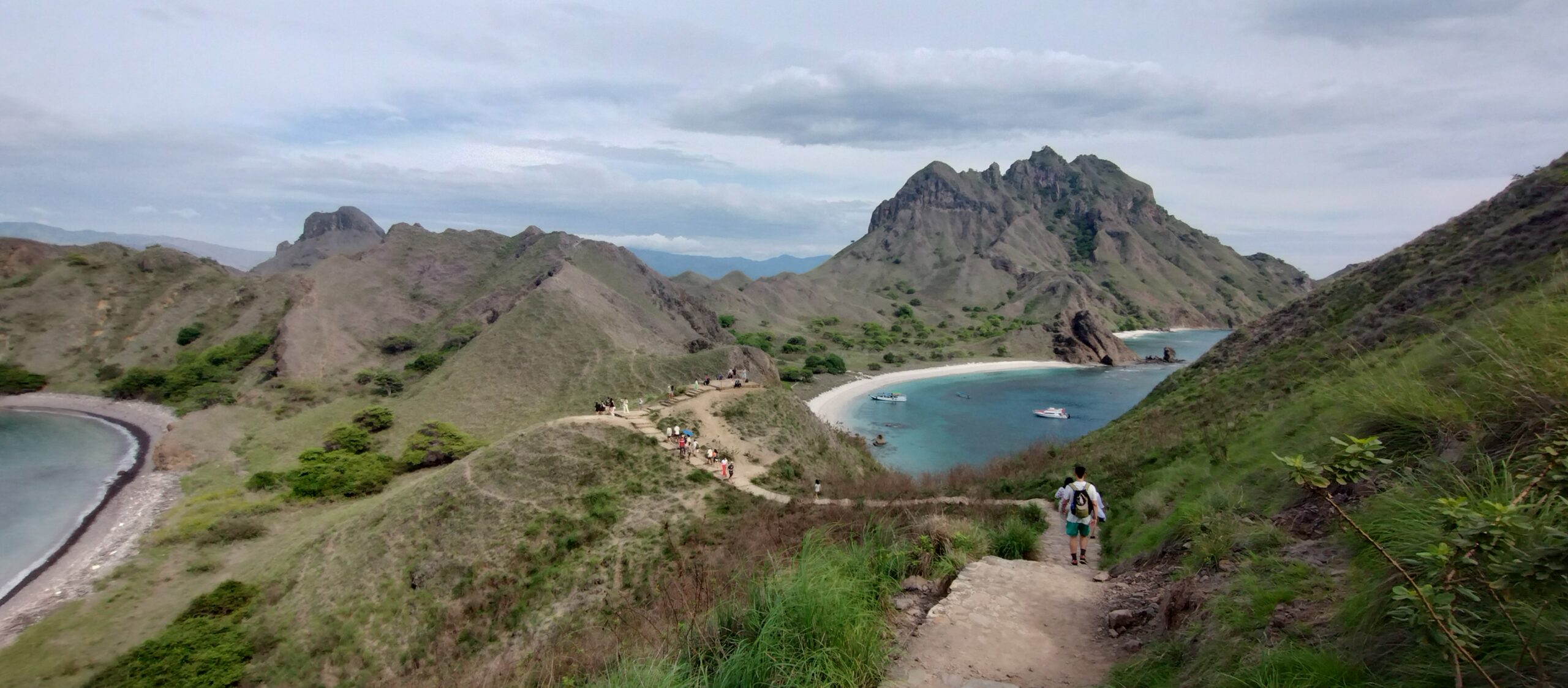 The walking path up to the Padar Island viewpoint