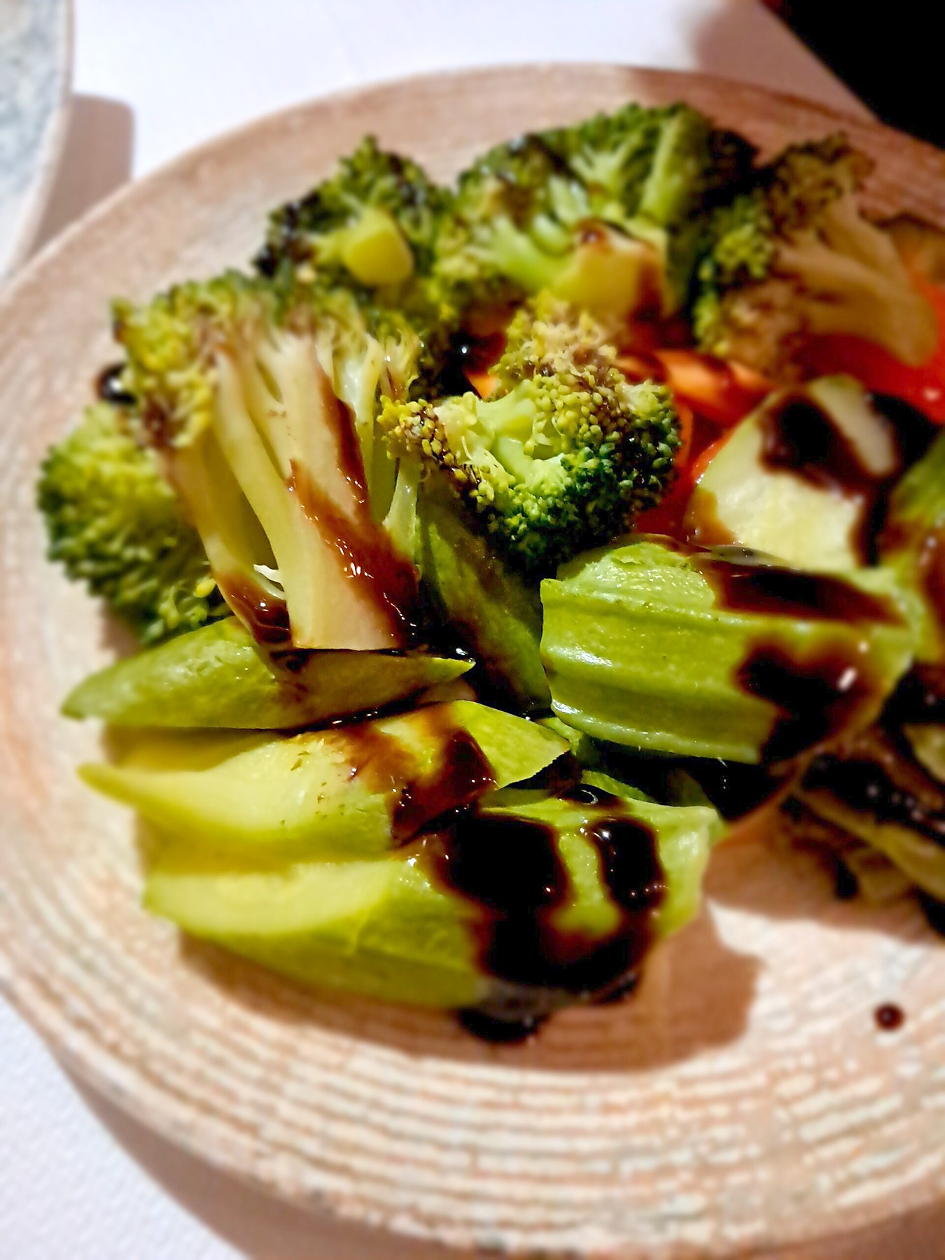 Vegan vegetable dish at a restaurant near Imerovigli Santorini